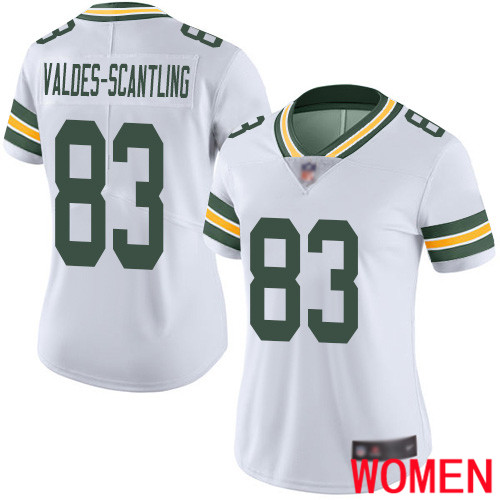 Green Bay Packers Limited White Women #83 Valdes-Scantling Marquez Road Jersey Nike NFL Vapor Untouchable